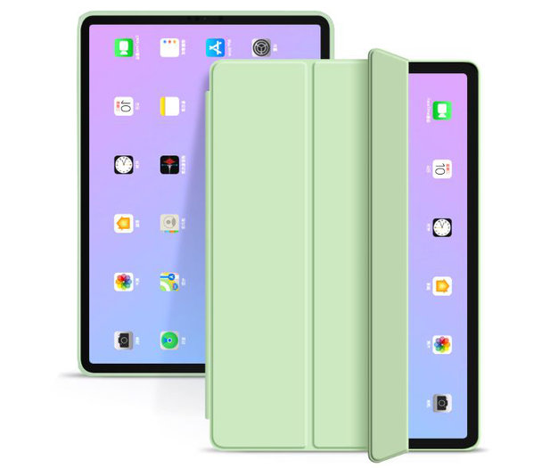 Renaissance mozaïek staal TechProtection Smart iPad Air 2022 / 2020 10,9 inch hoesje Groen - Appelhoes