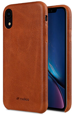 Melkco Leather backcover iPhone XR hoesje Bruin