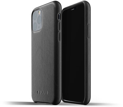 Mujjo Leather case iPhone 11 Pro hoesje  Zwart
