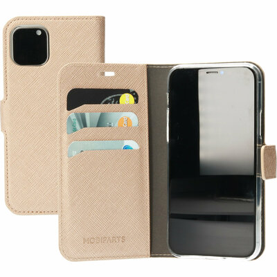 Mobiparts Saffiano Wallet iPhone 11 Pro hoesje Copper