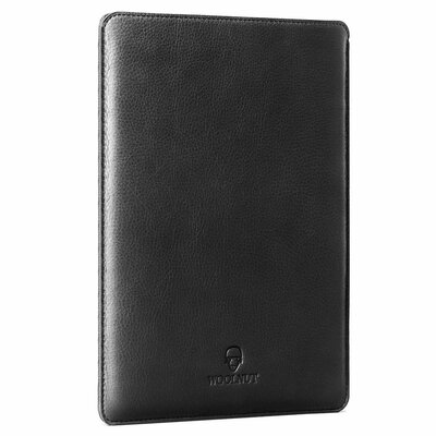 Woolnut Leather sleeve MacBook 13 inch hoesje Zwart