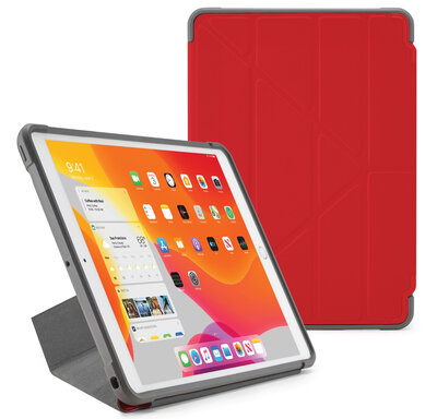 Pipetto Shield Origami iPad 2019 10,2 inch hoesje Rood