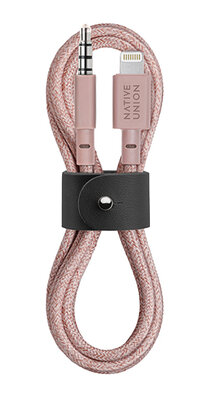 Native Union Belt Audio naar Lightning kabel Rose