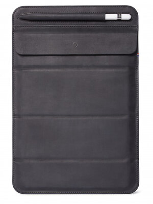 Decoded Leather Foldable iPad 2019 sleeve Zwart