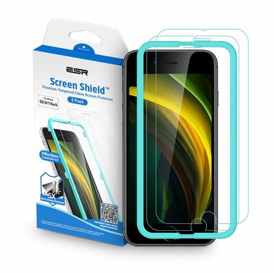 ESR Glass iPhone SE 2022 / 2020 screenprotector 2 pack