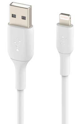 Belkin Braided BoostCharge Lightning USB kabel 2 meter Wit