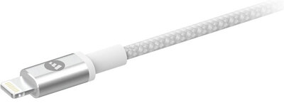 mophie Nylon Lightning naar USB kabel 9 centimeter Wit
