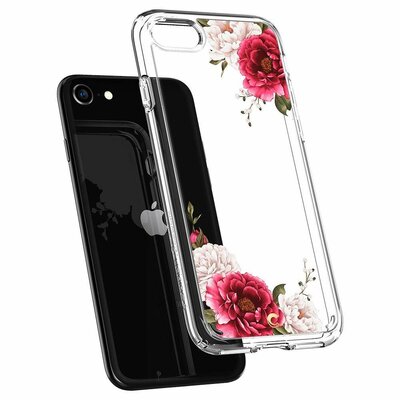 Spigen Ciel iPhone SE 2020 hoesje Red Floral