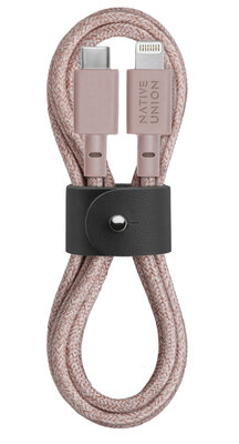 Native Union Belt USB-C naar Lightning kabel Rose