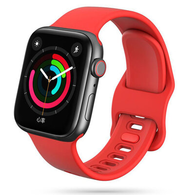 TechProtection Soft Apple Watch 44 / 42 mm bandje Rood