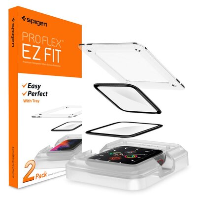 Spigen ProFlex EZ Fit Apple Watch 44 mm screenprotector 2 pack