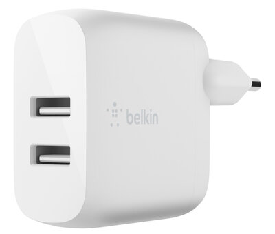Belkin BoostCharge USB thuislader 24 watt Wit
