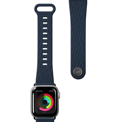 LAUT Active Apple Watch 44 mm bandje Donkerblauw