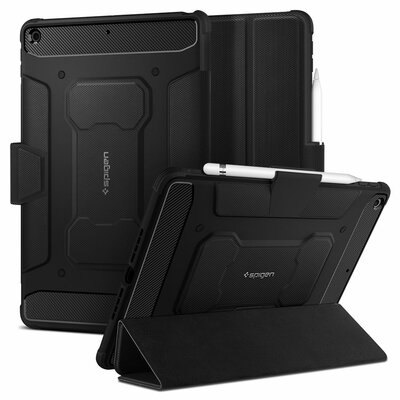 Spigen Rugged Armor Pro&nbsp;iPad 2019 10,2 inch hoesje Zwart