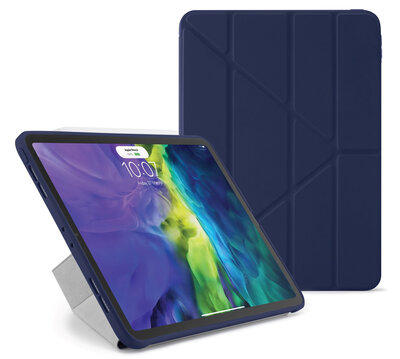 Pipetto Origami TPU iPad Air 10,9 inch hoesje Donkerblauw