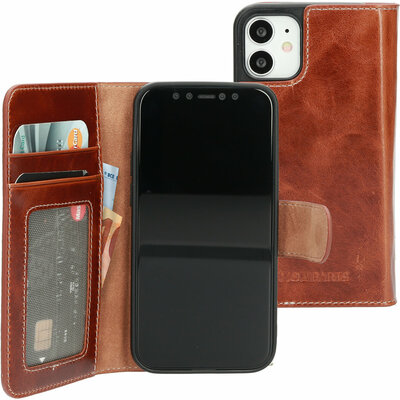 Mobiparts Excellent Wallet iPhone 12 mini hoesje Cognac