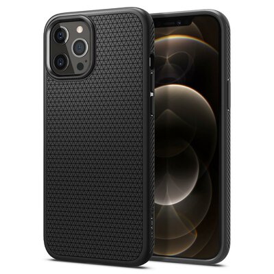 Spigen Liquid Air IPhone 12 Pro / iPhone 12 hoesje Zwart