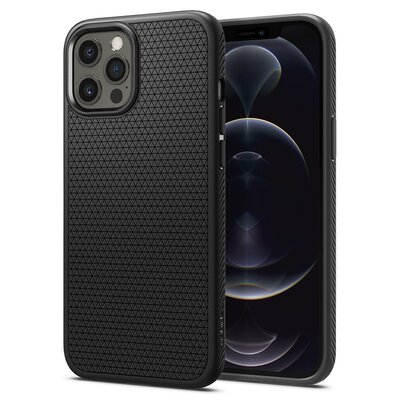 Spigen Liquid Air iPhone 12 Pro Max hoesje Zwart