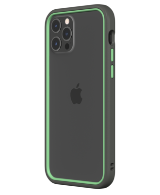 Rhinoshield CrashGuard NX iPhone 12 Pro / iPhone 12 hoesje Grijs / Groen