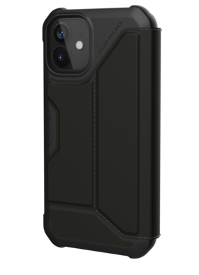 UAG Metropolis iPhone 12 mini hoesje Leather Zwart