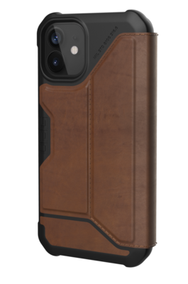 UAG Metropolis iPhone 12 mini hoesje Leather Bruin