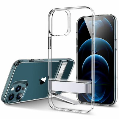 ESR Metal Kickstand iPhone 12 Pro Max hoesje Doorzichtig