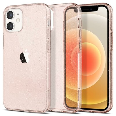 Spigen Liquid Crystal iPhone 12 mini hoesje Glitter Rose
