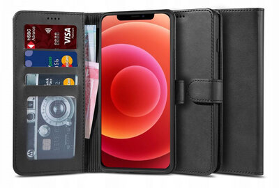 TechProtection Wallet iPhone 12 mini hoesje Zwart