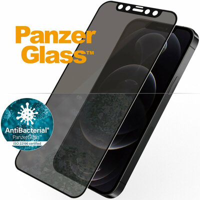 PanzerGlass Edge to Edge Privacy Glazen iPhone 12 Pro / iPhone 12 screenprotector