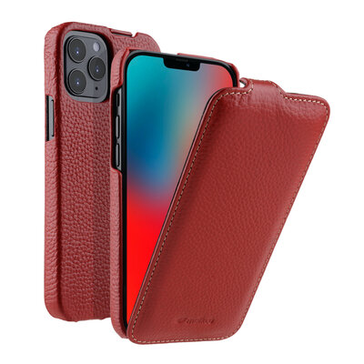 Melkco Leather Jacka iPhone iPhone 12 Pro Max hoesje Rood