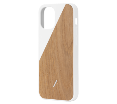 Native Union Clic Wooden iPhone 12 Pro / iPhone 12 hoesje Wit