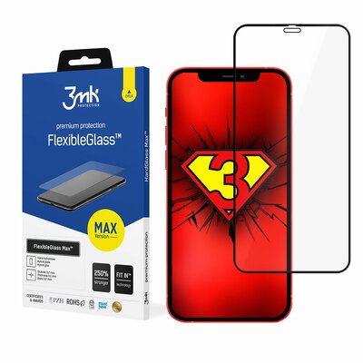 3mk FlexiGlass Max iPhone 12 Pro / iPhone 12 screenprotector