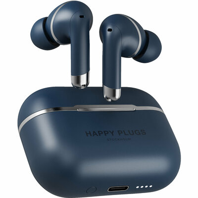 Happy Plugs Air 1 Noise Cancelling In-Ear draadloze oordoppen Blauw