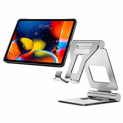 TechProtection AluStand opvouwbare tablet standaard Zilver