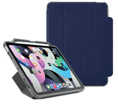 Pipetto Shield Pencil Origami iPad Air 10,9 inch hoesje Donkerblauw