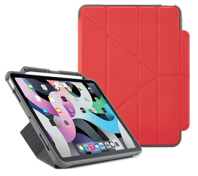 Pipetto Shield Pencil Origami iPad Air 10,9 inch hoesje Rood