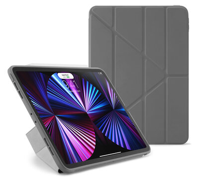 Pipetto Origami TPU iPad Pro 2021 11 inch hoesje Grijs