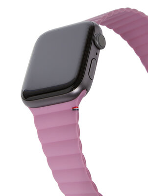 Decoded Silicone Magnetic Apple Watch 44 mm bandje Mauve