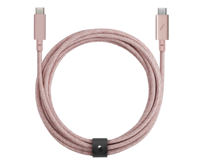 Native Union Belt Pro USB-C naar USB-C kabel Rose