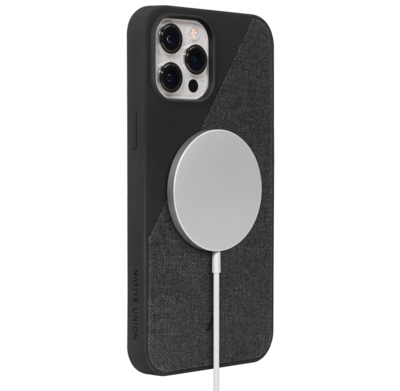 Native Union MagSafe Canvas iPhone 12 Pro Max hoesje Zwart