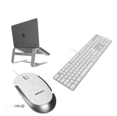 MacAlly complete thuiswerk set toetsenbord stand en muis