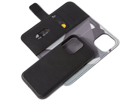 Decoded Leather 2 in 1&nbsp;Wallet iPhone 13 Pro hoesje Zwart