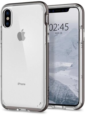 Spigen Neo Hybrid Crystal iPhone X hoesje Grijs