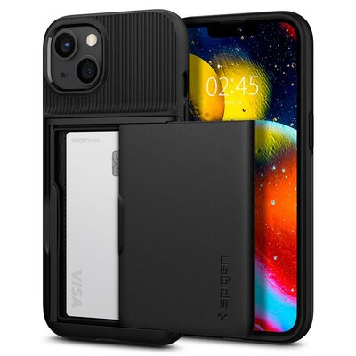 Spigen Slim Armor CS iPhone 13 hoesje Zwart