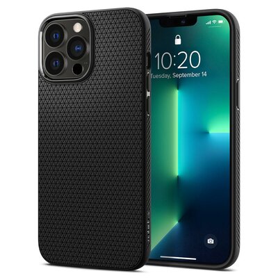 Spigen Liquid Air iPhone 13 Pro Max hoesje Zwart