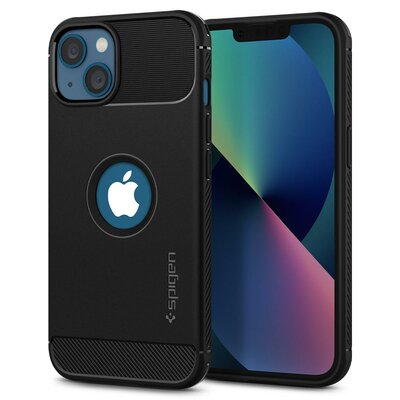 Spigen Rugged Armor iPhone 13 mini hoesje Zwart