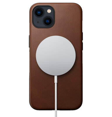 Nomad Leather&nbsp;MagSafe iPhone 13 hoesje Bruin