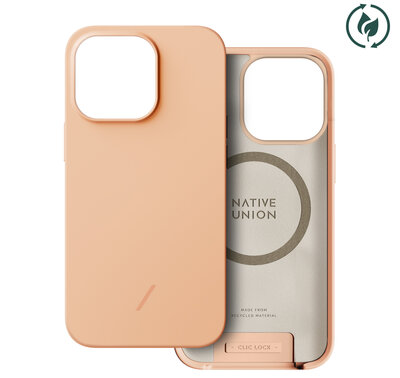 Native Union Clic Pop iPhone 13 Pro hoesje Peach