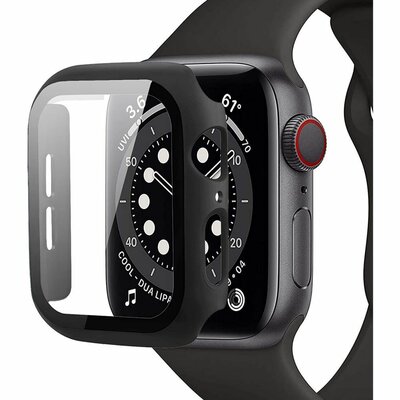 Glaasie Full Body Apple Watch 45 mm screenprotector Zwart