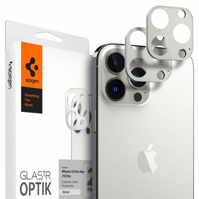 Spigen Optik Camera iPhone 13 Pro / iPhone 13 Pro Max&nbsp;beschermer Zilver